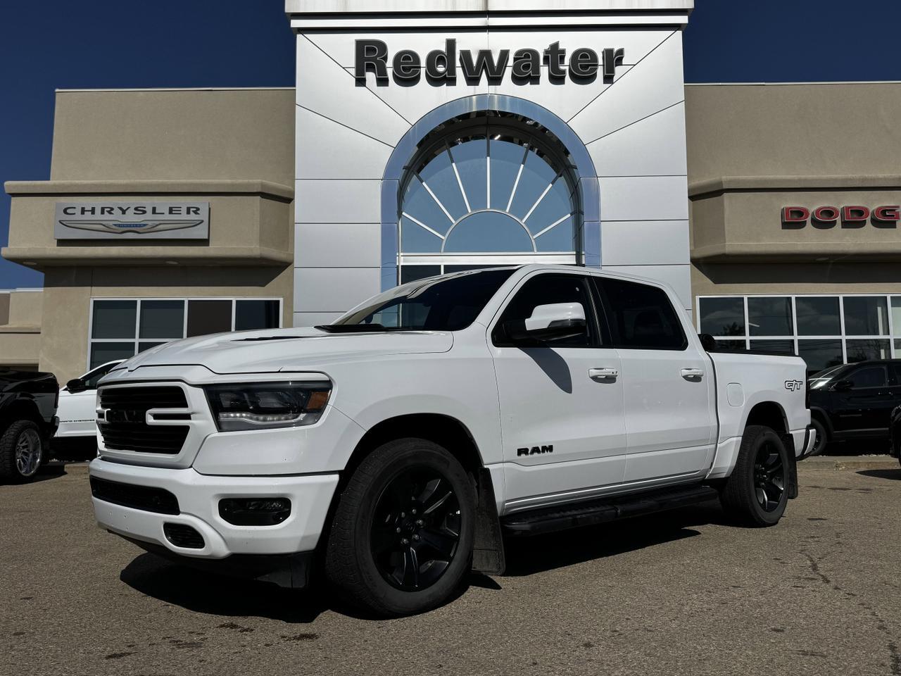 2023 Ram 1500 Sport GT Crew Cab 4x4 | HEMI V8 | Low KMs | Backup Camera | Leather | Remote Start Redwater AB