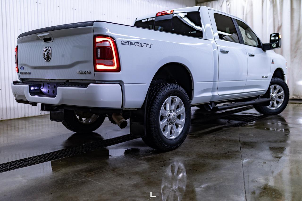 2023 Ram 2500 4x4 Crew Cab Laramie Diesel Leather Nav BCam Red Deer AB