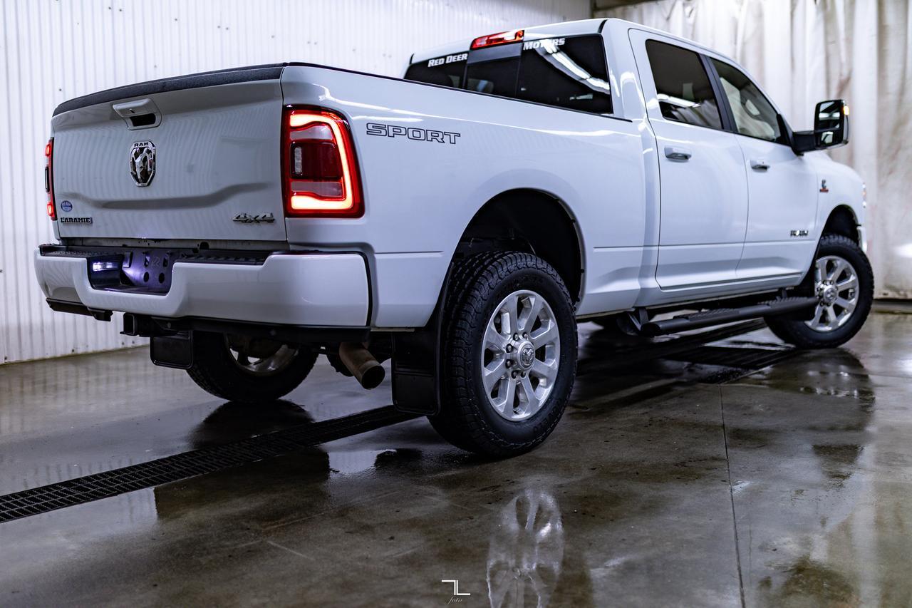 2023 Ram 2500 4x4 Crew Cab Laramie Diesel Leather Nav BCam Red Deer AB