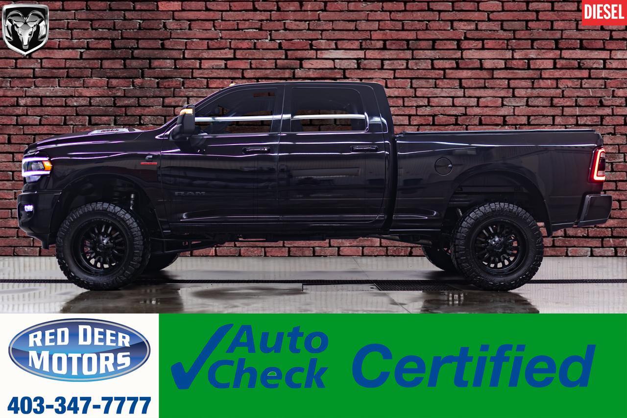 2023 Ram 2500 4x4 Crew Cab Laramie Night Edition Diesel Leather Roof Nav 6" Lift