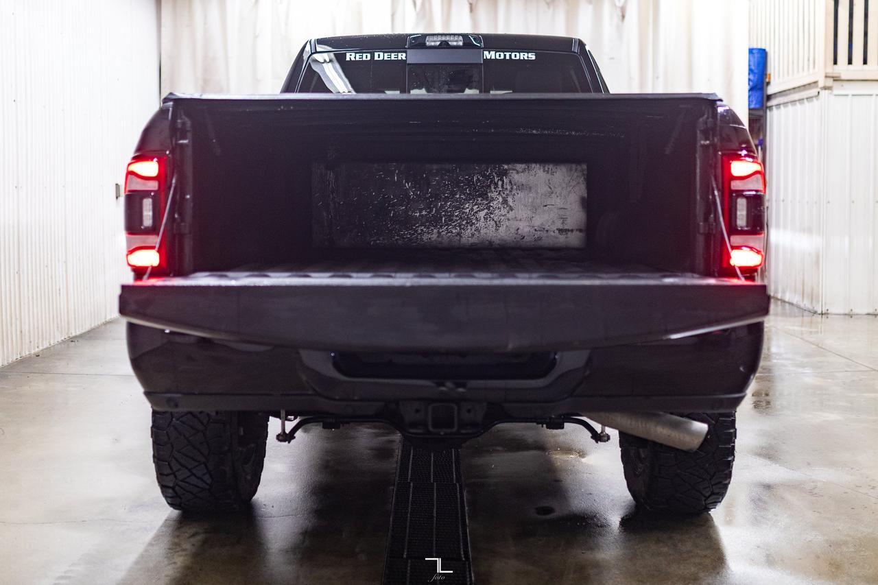 2023 Ram 2500 4x4 Crew Cab Laramie Night Edition Diesel Leather Roof Nav 6" Lift Red Deer AB