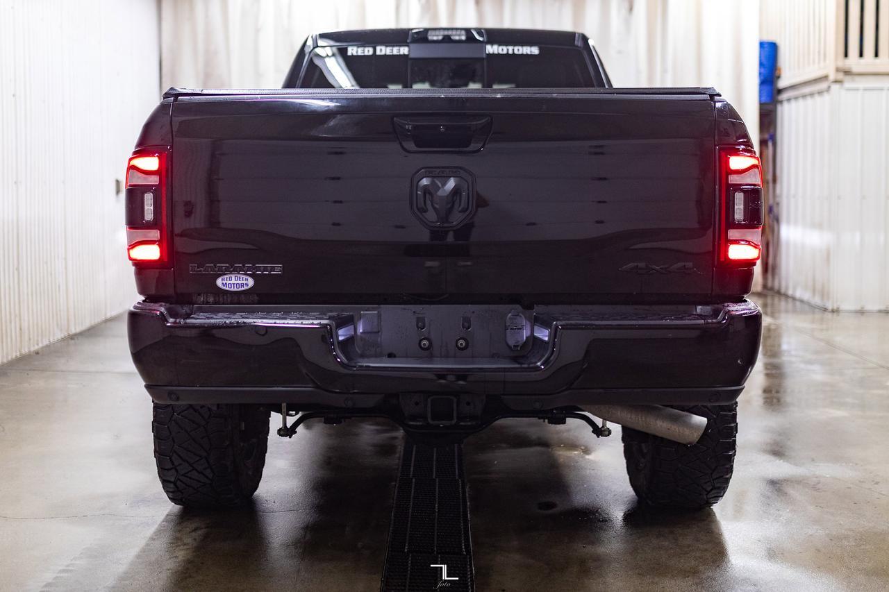 2023 Ram 2500 4x4 Crew Cab Laramie Night Edition Diesel Leather Roof Nav 6&quot; Lift Red Deer AB