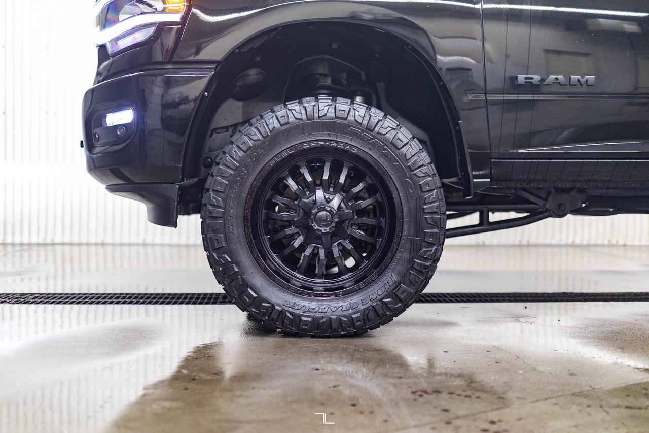 2023 Ram 2500 4x4 Crew Cab Laramie Night Edition Diesel Leather Roof Nav 6" Lift Red Deer AB
