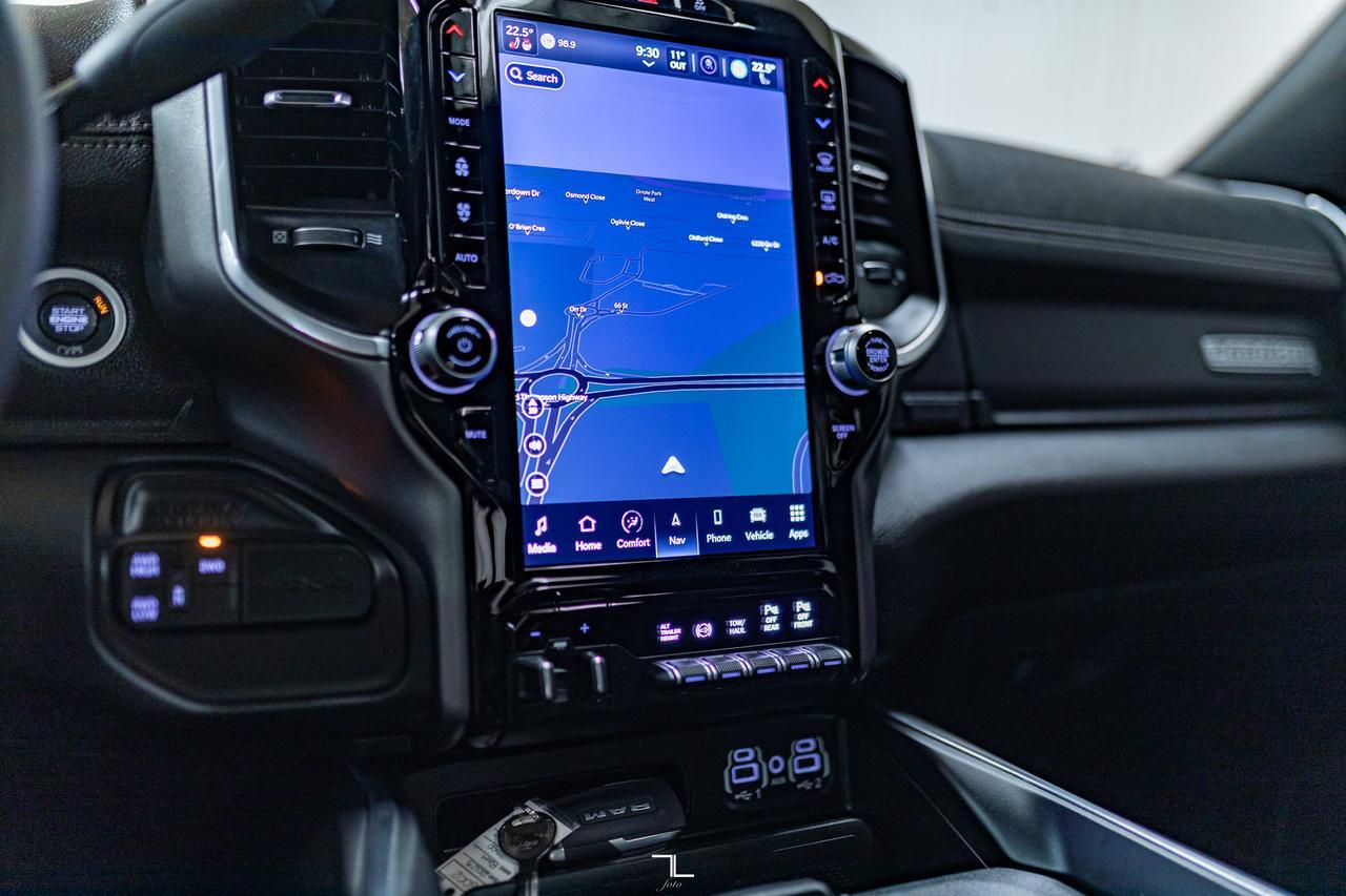 2023 Ram 2500 4x4 Crew Cab Laramie Night Edition Diesel Leather Roof Nav 6&quot; Lift Red Deer AB