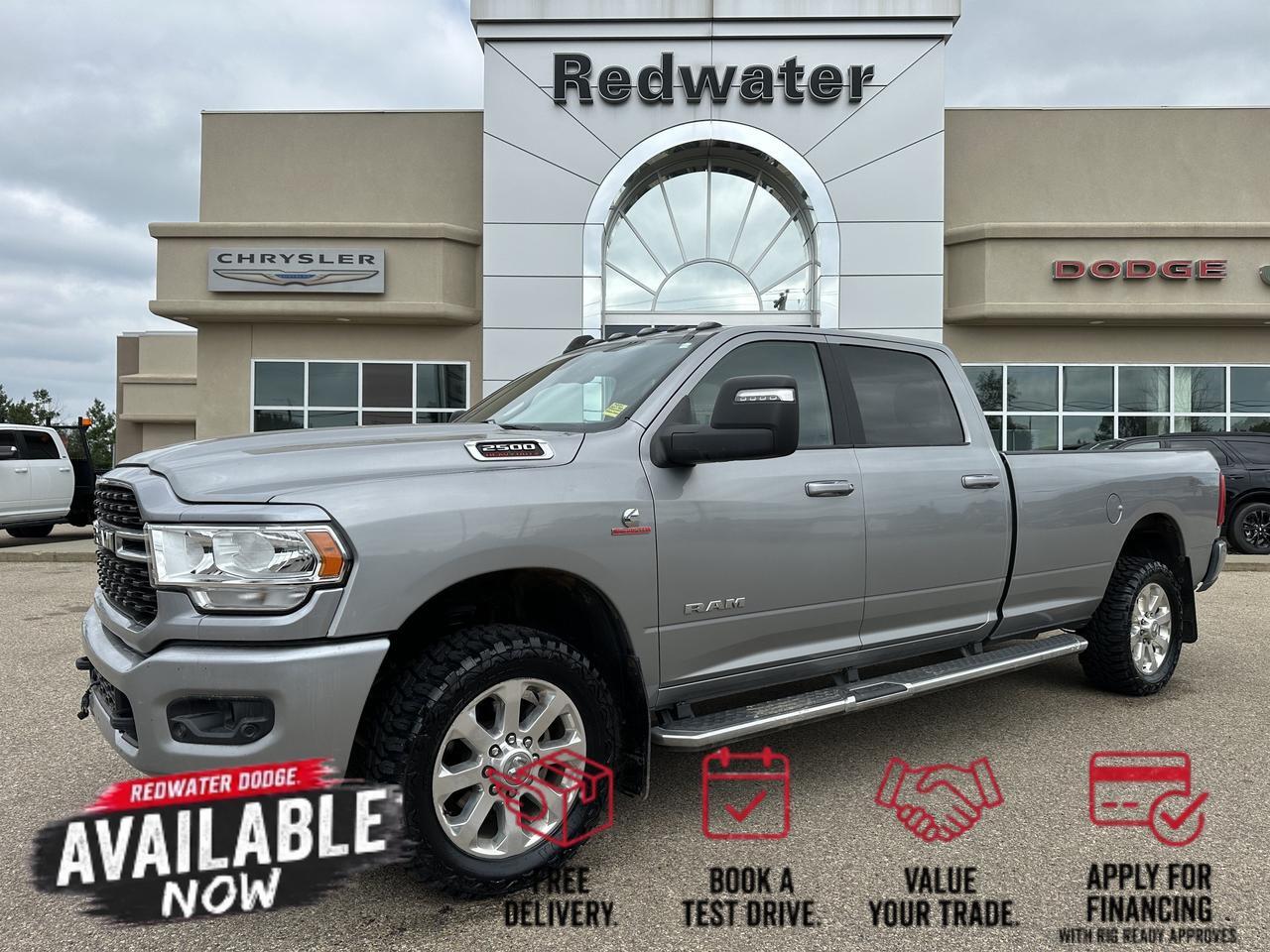 2023 Ram 2500 Big Horn Crew Cab 4x4 | Long Box | Bench Seat | Trailer Brake | Heated Seats Wheel