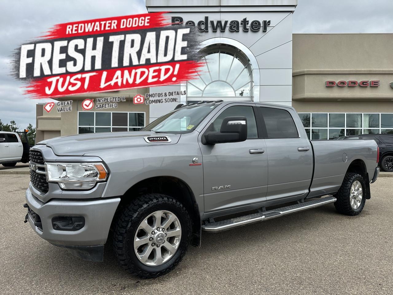 2023 Ram 2500 Big Horn Crew Cab 4x4 | Long Box | Bench Seat | Trailer Brake | Heated Seats Wheel