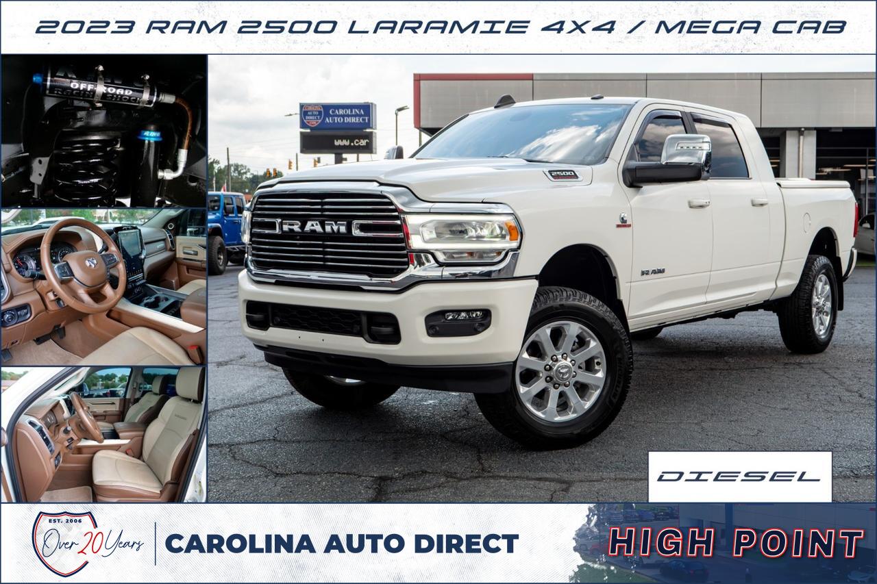 2023 Ram 2500 Laramie 4X4 / Mega Cab / Level F Equipment / Diesel!