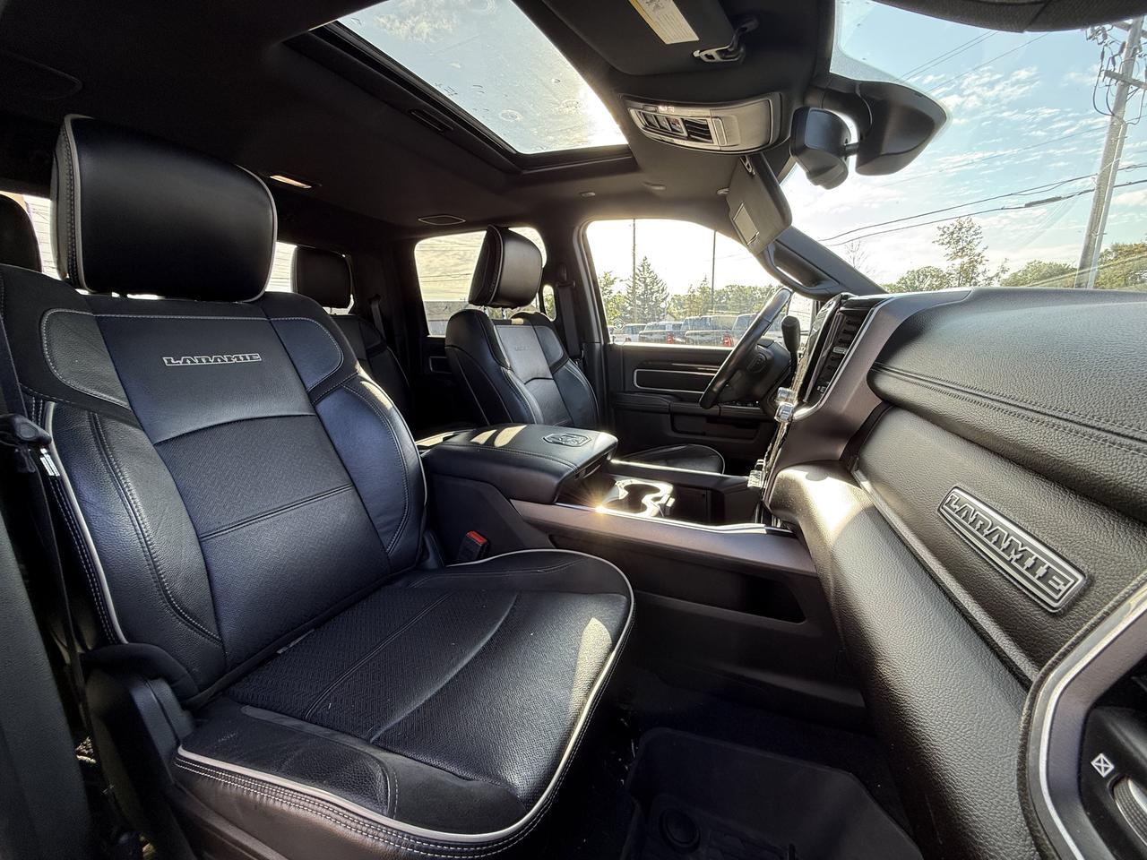 2023 Ram 2500 Laramie Crew Cab 4x4 | Low KMs | Cummins Diesel | Patriot Blue | Heated Vented Leather | 12IN NAV Redwater AB