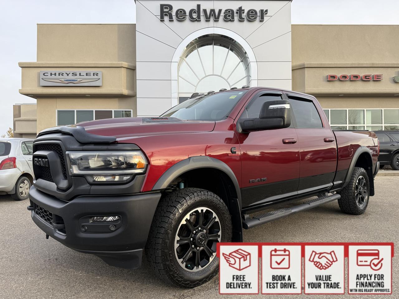 2023 Ram 2500 Rebel | Heated & Vented Seats | Alpine Audio | Sun Roof | Cargo Camera | Aux Switches | Bed Utility