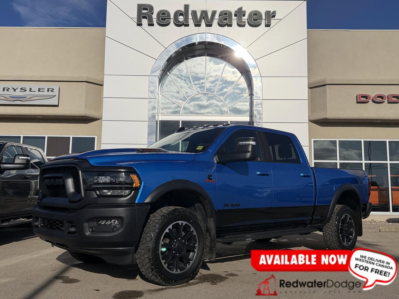 2023 Ram 2500 Rebel Crew Cab 4x4 | Low KMs | Hydro Blue | 12IN Display | NAV | Heated Vented Seats | Remote Start