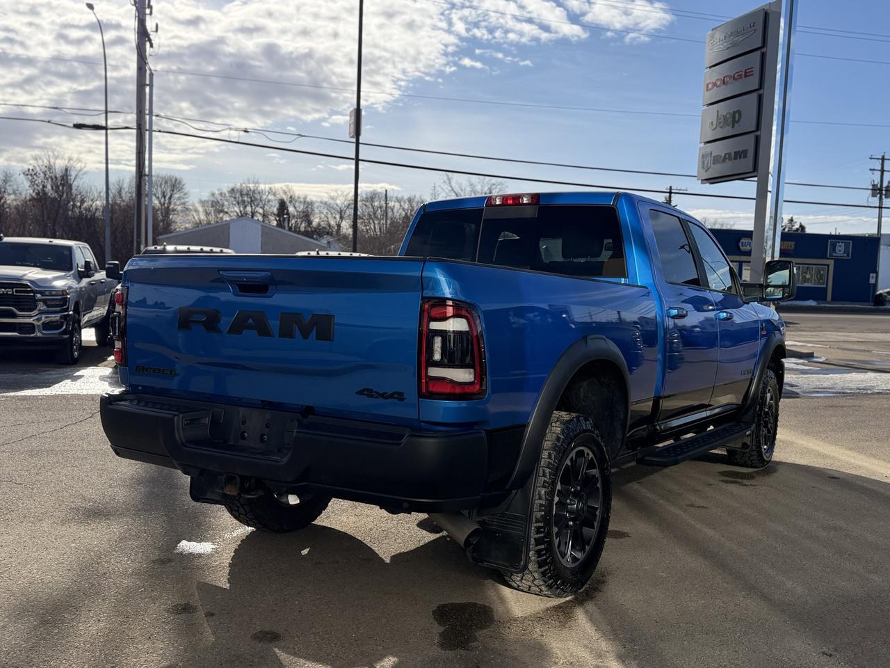 2023 Ram 2500 Rebel Crew Cab 4x4 | Low KMs | Hydro Blue | 12IN Display | NAV | Heated Vented Seats | Remote Start Redwater AB