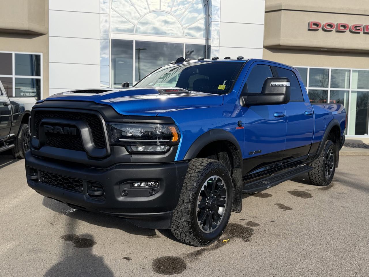 2023 Ram 2500 Rebel Crew Cab 4x4 | Low KMs | Hydro Blue | 12IN Display | NAV | Heated Vented Seats | Remote Start Redwater AB