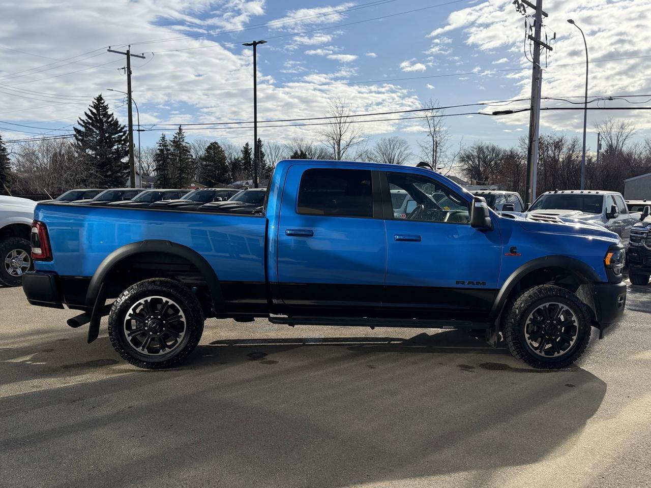 2023 Ram 2500 Rebel Crew Cab 4x4 | Low KMs | Hydro Blue | 12IN Display | NAV | Heated Vented Seats | Remote Start Redwater AB