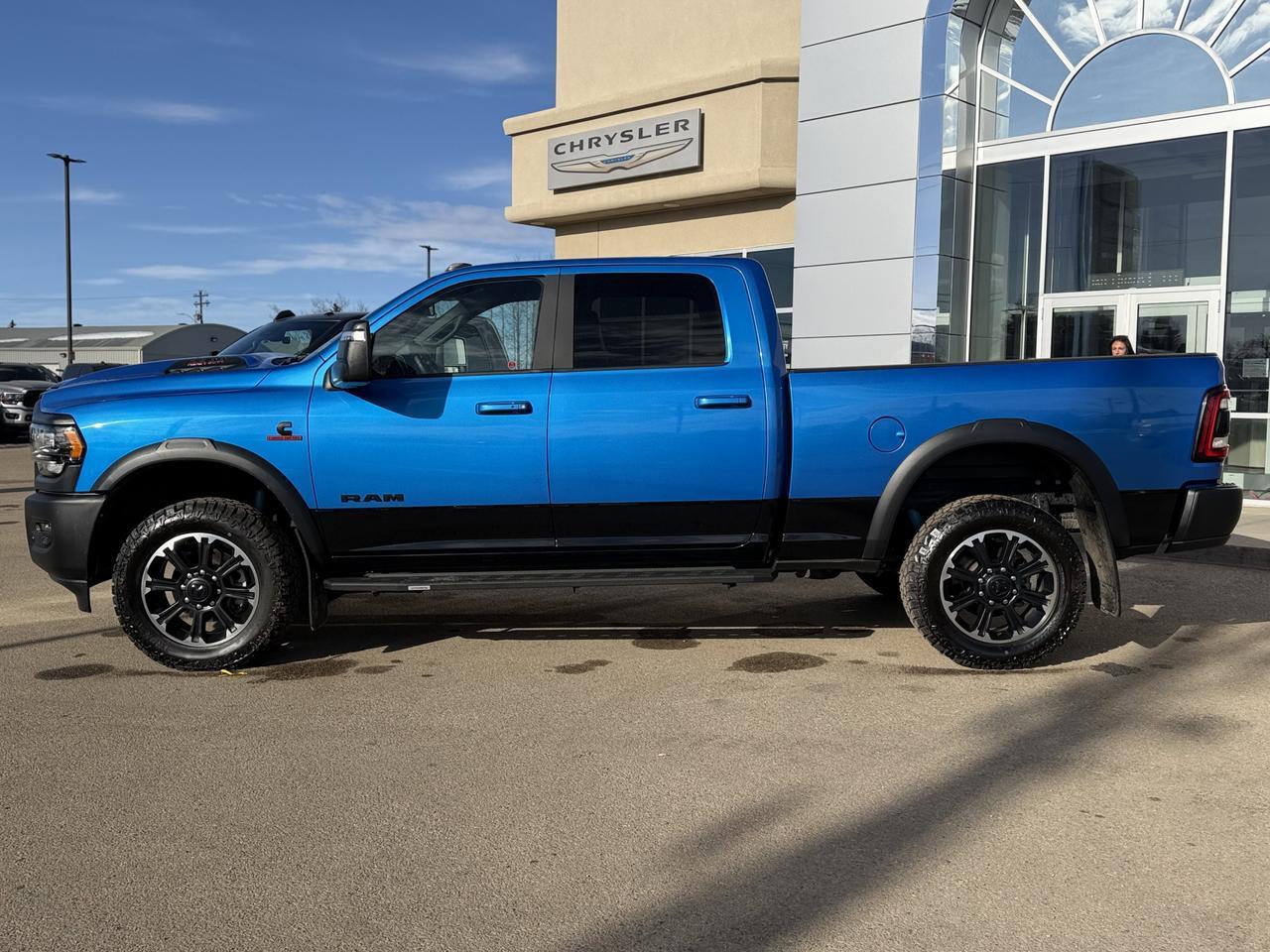 2023 Ram 2500 Rebel Crew Cab 4x4 | Low KMs | Hydro Blue | 12IN Display | NAV | Heated Vented Seats | Remote Start Redwater AB