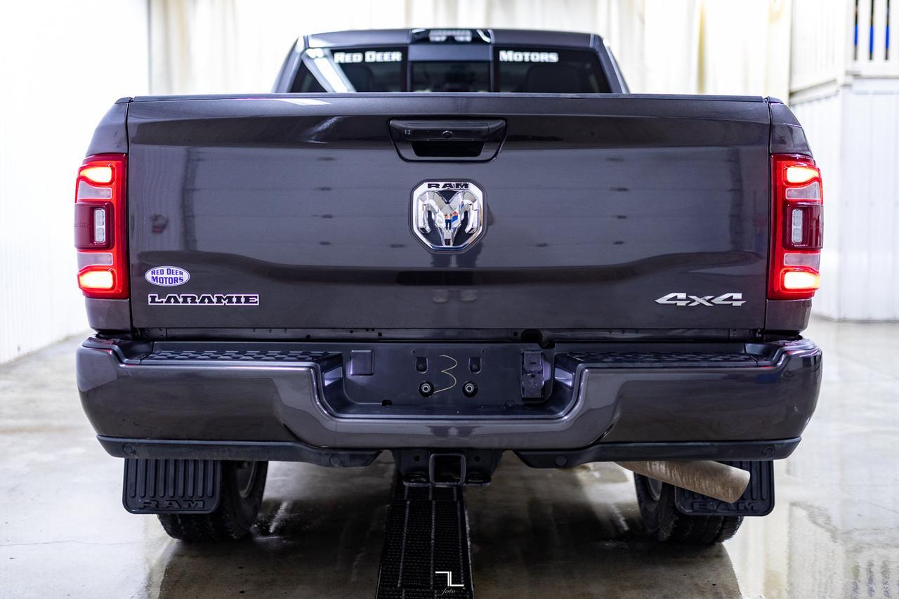 2023 Ram 3500 4x4 Crew Cab Laramie Diesel AISIN  Leather Roof Nav BCam Red Deer AB