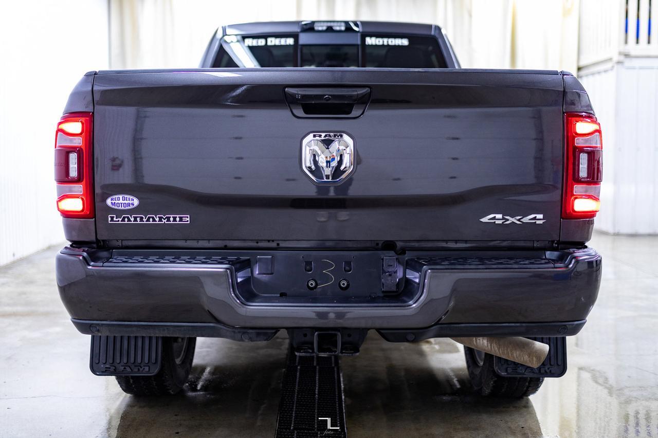 2023 Ram 3500 4x4 Crew Cab Laramie Diesel AISIN  Leather Roof Nav BCam Red Deer AB