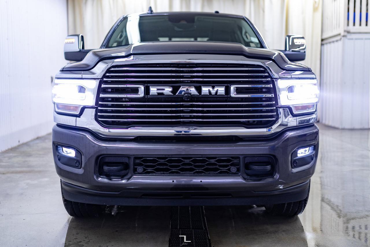 2023 Ram 3500 4x4 Crew Cab Laramie Diesel AISIN  Leather Roof Nav BCam Red Deer AB