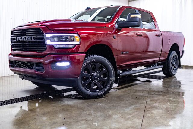 2023 Ram 3500 4x4 Crew Cab Laramie Diesel Leather Roof Nav Red Deer AB