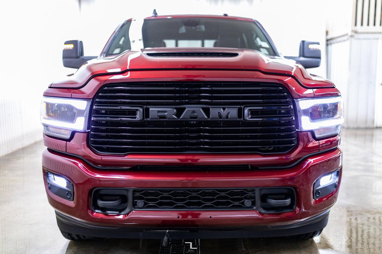 2023 Ram 3500 4x4 Crew Cab Laramie Diesel Leather Roof Nav Red Deer AB