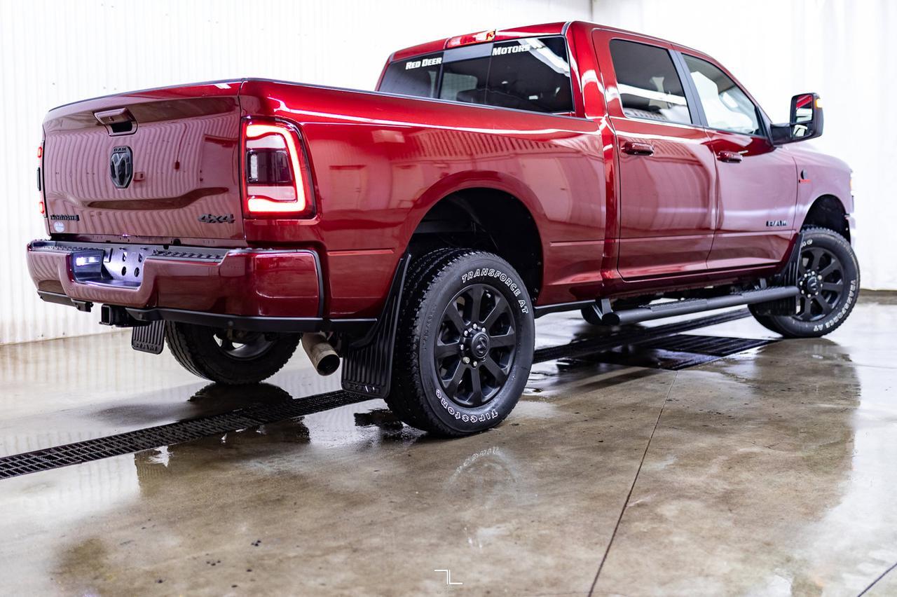 2023 Ram 3500 4x4 Crew Cab Laramie Diesel Leather Roof Nav Red Deer AB