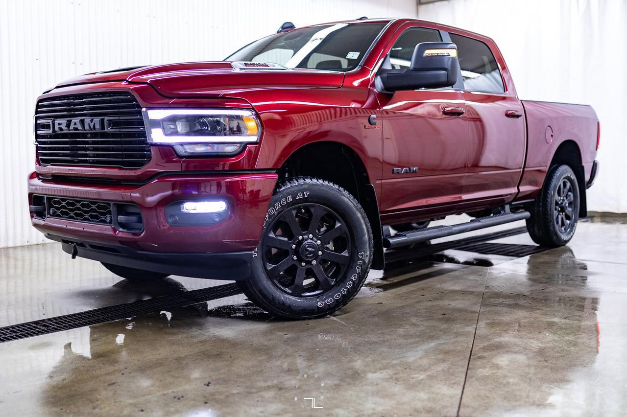 2023 Ram 3500 4x4 Crew Cab Laramie Diesel Leather Roof Nav Red Deer AB