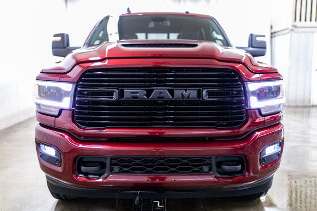 2023 Ram 3500 4x4 Crew Cab Laramie Diesel Leather Roof Nav Red Deer AB