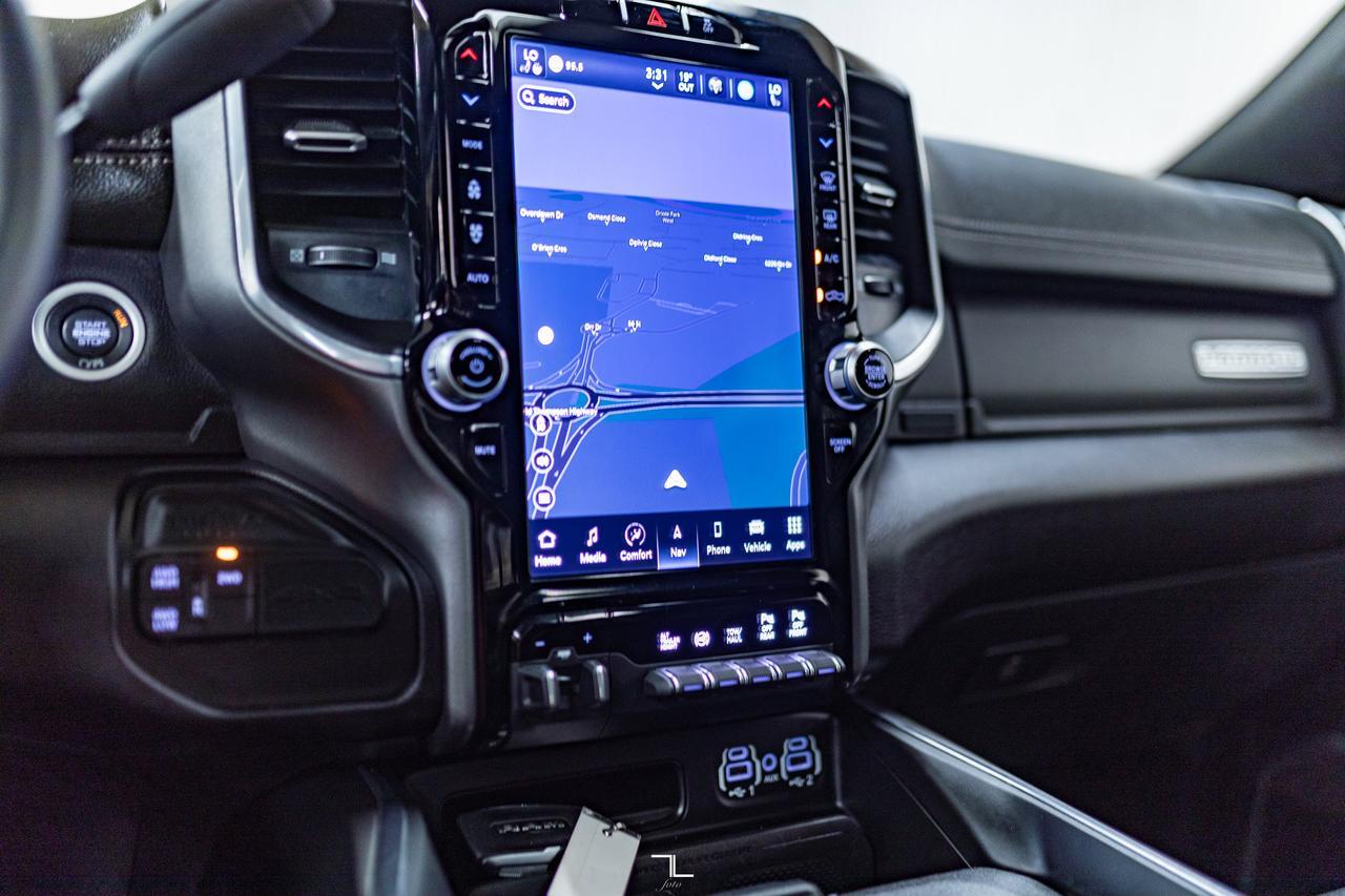 2023 Ram 3500 4x4 Crew Cab Laramie Night Edition Diesel AISIN Leather Roof Nav Red Deer AB