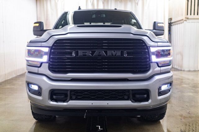 2023 Ram 3500 4x4 Crew Cab Laramie Night Edition Diesel AISIN Leather Roof Nav Red Deer AB