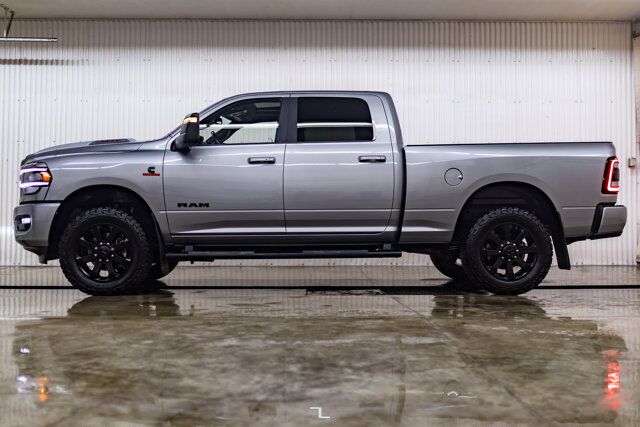 2023 Ram 3500 4x4 Crew Cab Laramie Night Edition Diesel AISIN Leather Roof Nav Red Deer AB