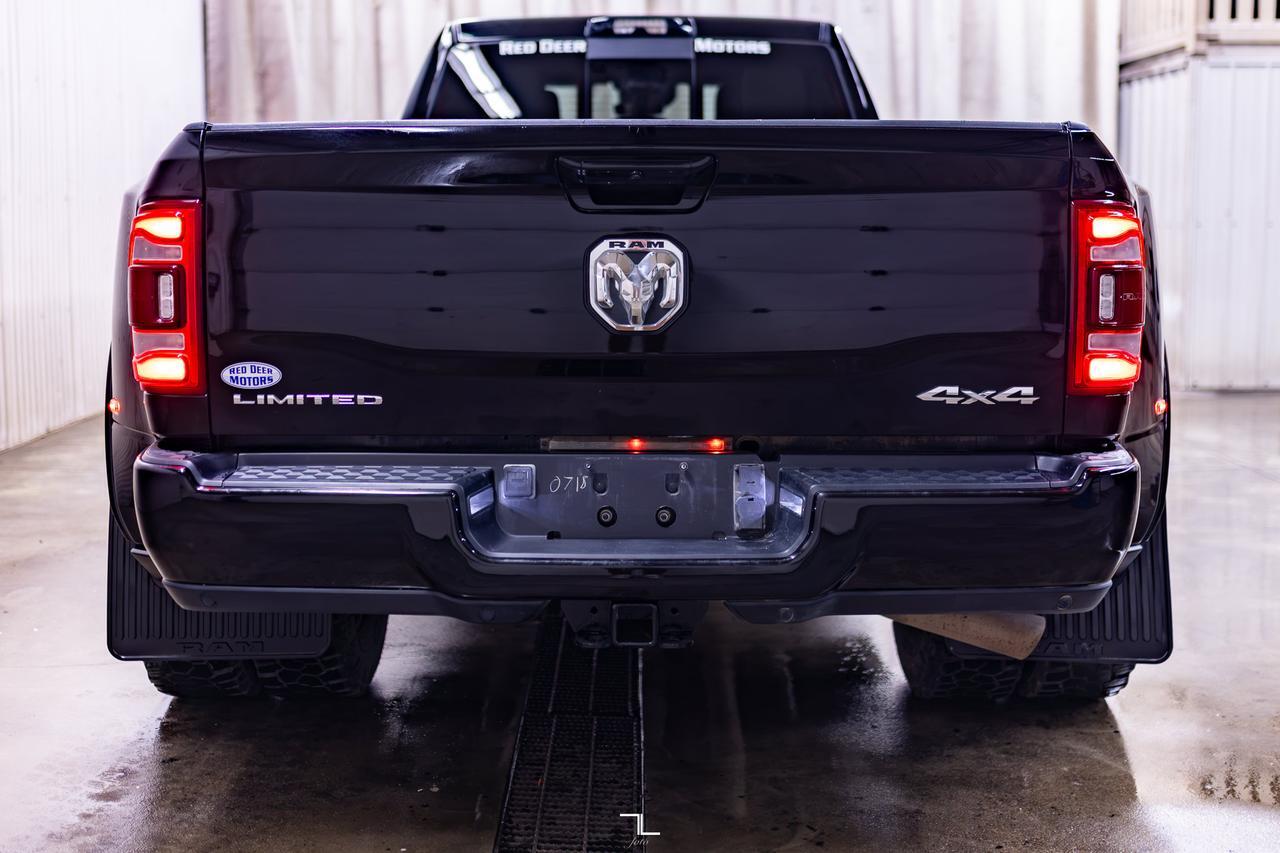 2023 Ram 3500 4x4 Crew Cab Limited Dually Diesel Leather Nav BCam Red Deer AB