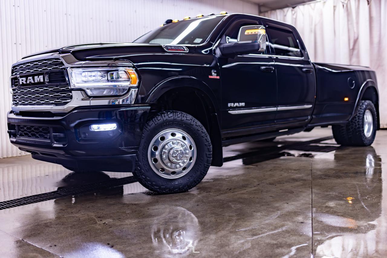 2023 Ram 3500 4x4 Crew Cab Limited Dually Diesel Leather Nav BCam Red Deer AB