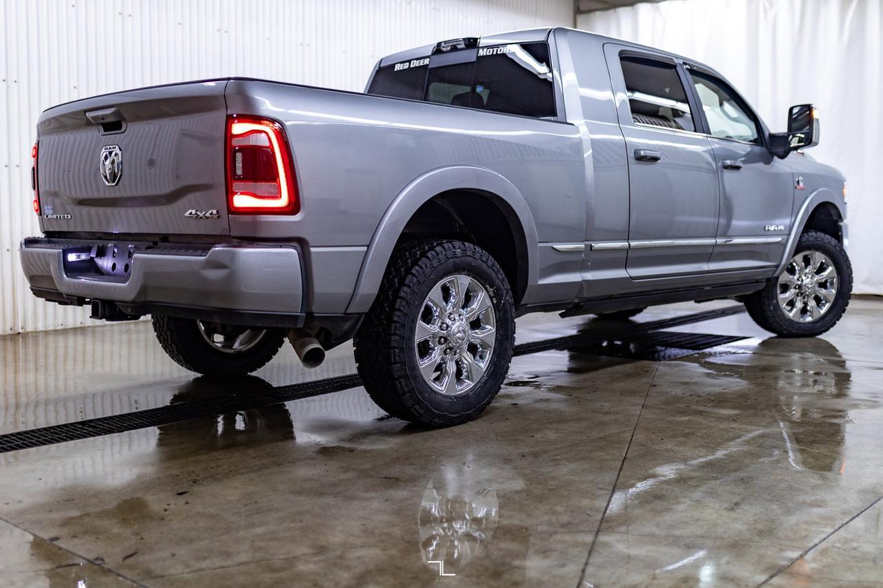 2023 Ram 3500 4x4 Mega Cab Limited Diesel AISIN Leather Roof Nav Red Deer AB