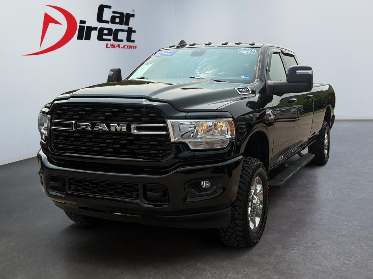 2023 Ram 3500 Big Horn, LONG BED, DIESEL, RUNNING BOARDS, TOW PACKAGE, BACKUP CAMERA, PARKING SENSORS, BLIND SPOT ALERT, FORWARD COLLISION ALERT, HEATED SEATS, REMOTE START, KEYLESS START, BIG HORN, BIG RIDE! Virginia Beach VA