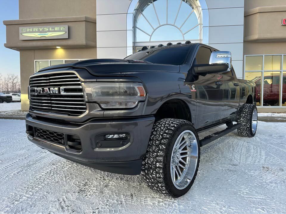 2023 Ram 3500 Laramie | 24IN Rims | Level Kit | 360 Camera | 68RFE | Sun Roof | 5th Wheel Prep | LVL 1 Group Redwater AB