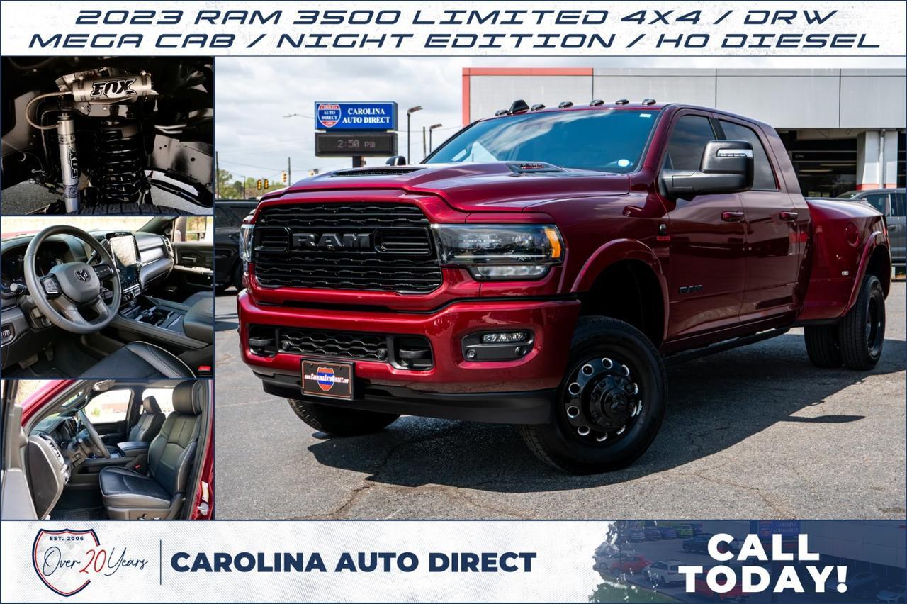 2023 Ram 3500 Limited 4X4 / DRW / Mega Cab / Night Edition / HO Diesel!
