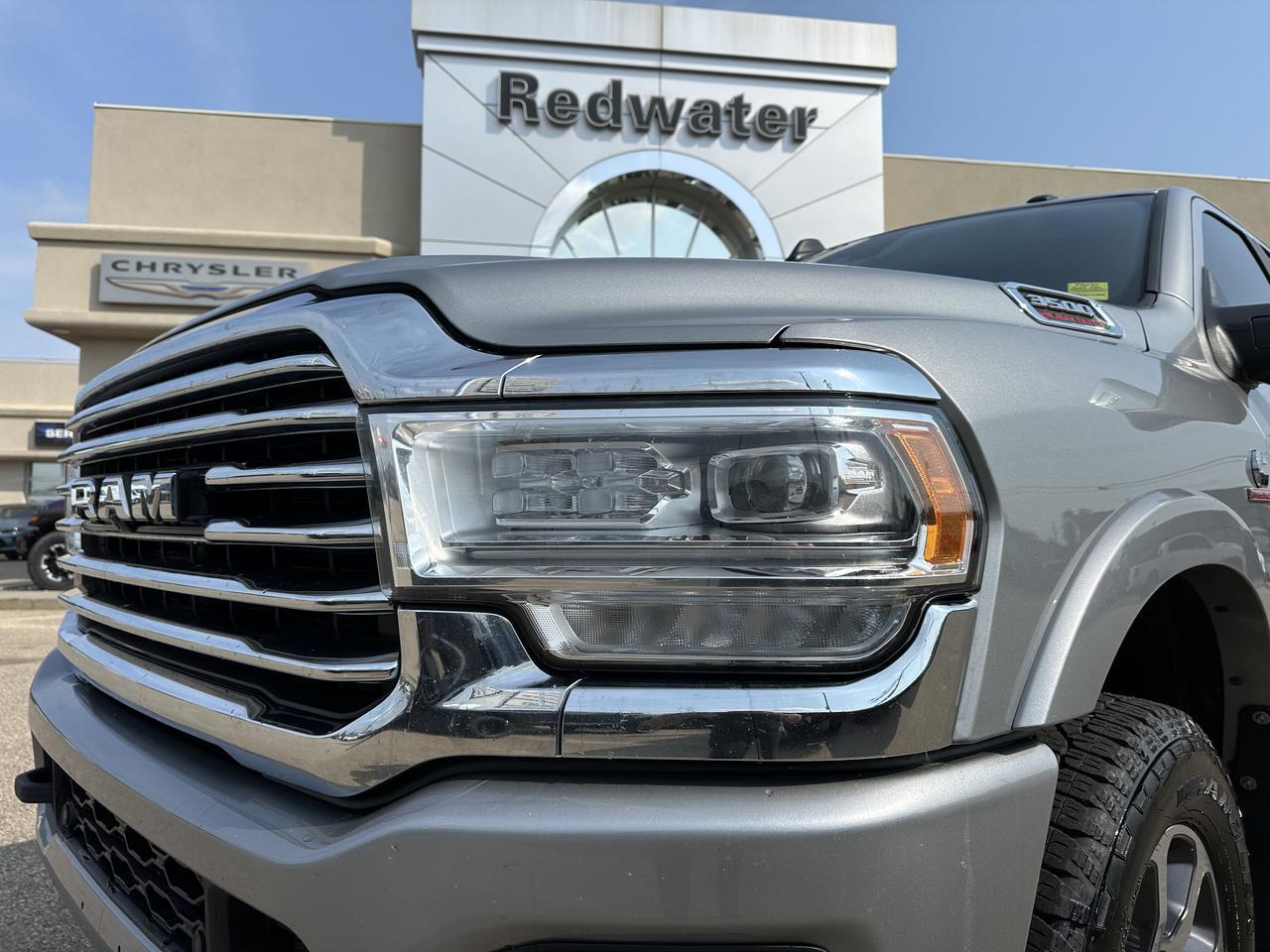 2023 Ram 3500 Limited Longhorn | Aisin | 360 Camera | Safety Group | Tow Tech Pkg | Rear Bags | 5th Wheel Prep Redwater AB