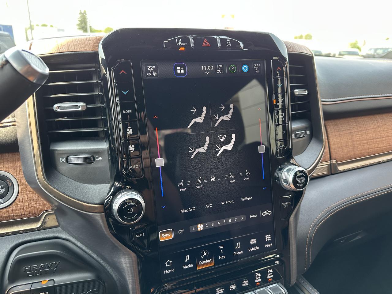 2023 Ram 3500 Limited Longhorn | Aisin | 360 Camera | Safety Group | Tow Tech Pkg | Rear Bags | 5th Wheel Prep Redwater AB