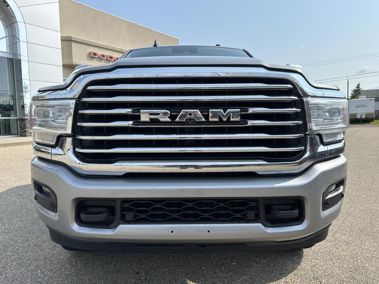 2023 Ram 3500 Limited Longhorn | Aisin | 360 Camera | Safety Group | Tow Tech Pkg | Rear Bags | 5th Wheel Prep Redwater AB