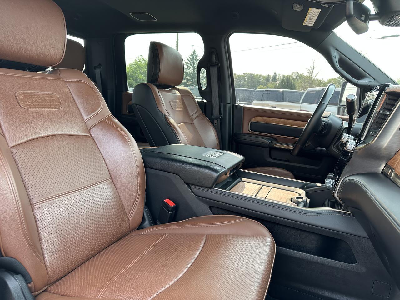 2023 Ram 3500 Limited Longhorn | Aisin | 360 Camera | Safety Group | Tow Tech Pkg | Rear Bags | 5th Wheel Prep Redwater AB