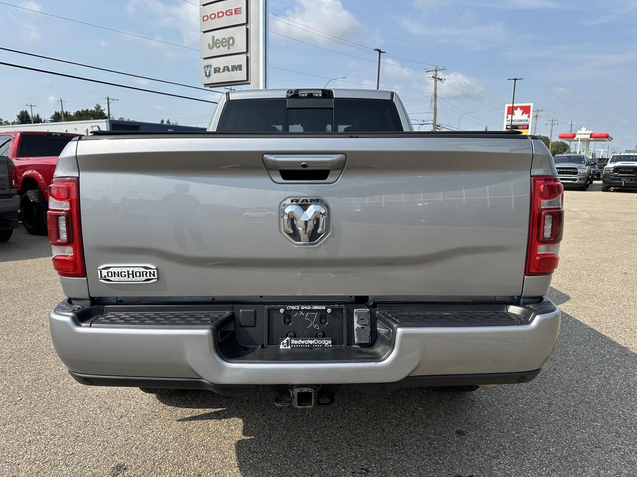2023 Ram 3500 Limited Longhorn | Aisin | 360 Camera | Safety Group | Tow Tech Pkg | Rear Bags | 5th Wheel Prep Redwater AB