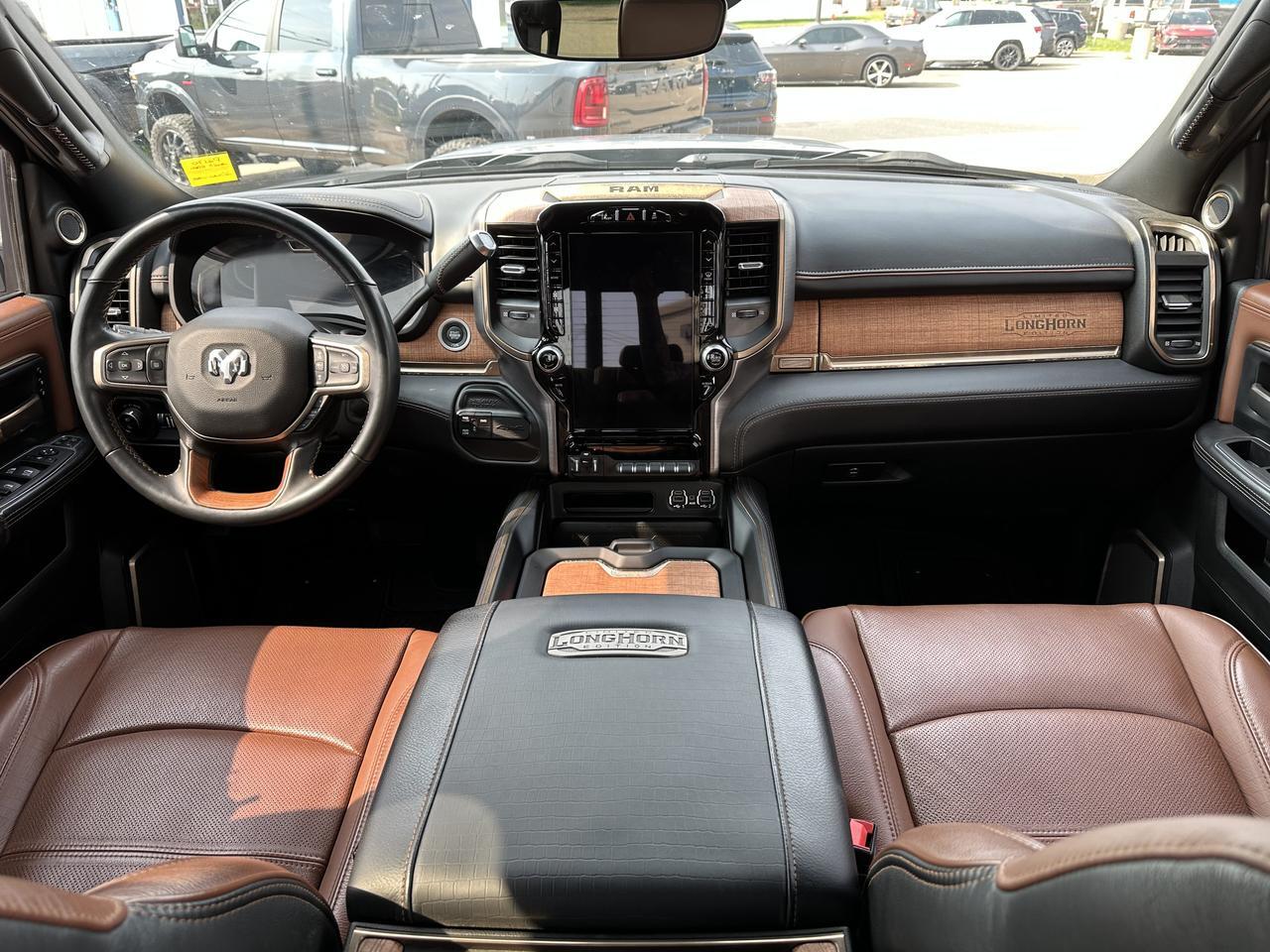 2023 Ram 3500 Limited Longhorn | Aisin | 360 Camera | Safety Group | Tow Tech Pkg | Rear Bags | 5th Wheel Prep Redwater AB