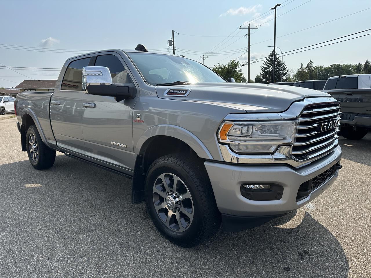 2023 Ram 3500 Limited Longhorn | Aisin | 360 Camera | Safety Group | Tow Tech Pkg | Rear Bags | 5th Wheel Prep Redwater AB