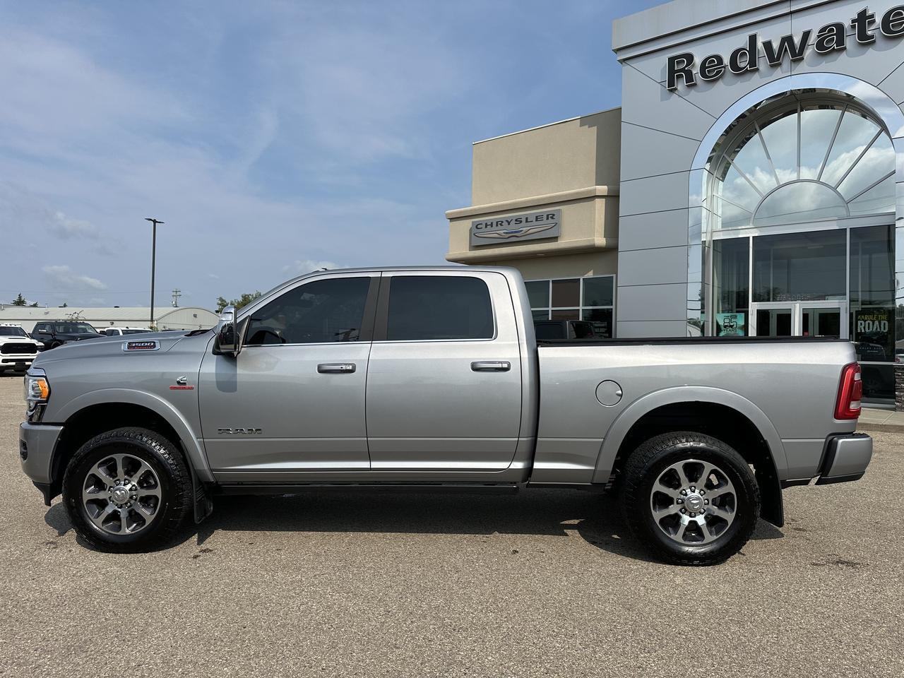 2023 Ram 3500 Limited Longhorn | Aisin | 360 Camera | Safety Group | Tow Tech Pkg | Rear Bags | 5th Wheel Prep Redwater AB