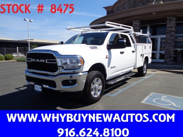 2023 Ram 3500 Utility ~ Crew Cab ~ 4x4 ~ Diesel ~ Rack ~ Only 39K Miles!