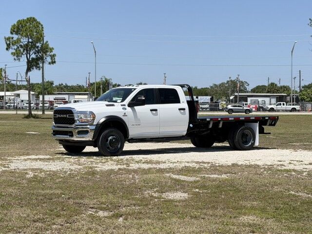 2023 Ram 4500 SLT 4x4 Crew Cab 12' Steel Flatbed Gooseneck Hauler Truck