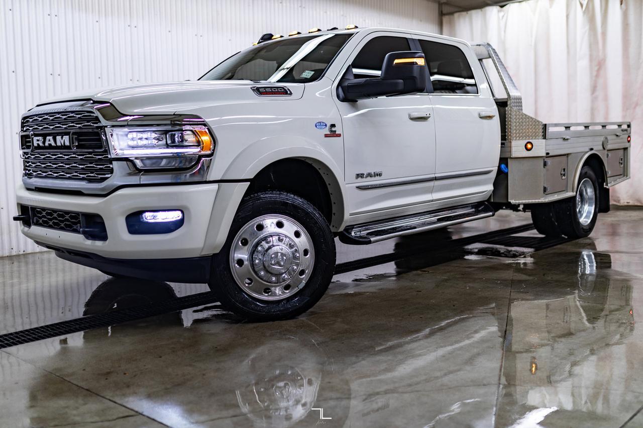 2023 Ram 5500 4x4 Crew Cab Limited Deck Diesel AISIN Leather Nav Red Deer AB