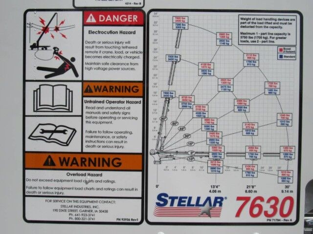 2023 Ram 5500SLT Utility Service Truck with Stellar Telescopic Crane 7630 Homestead FL