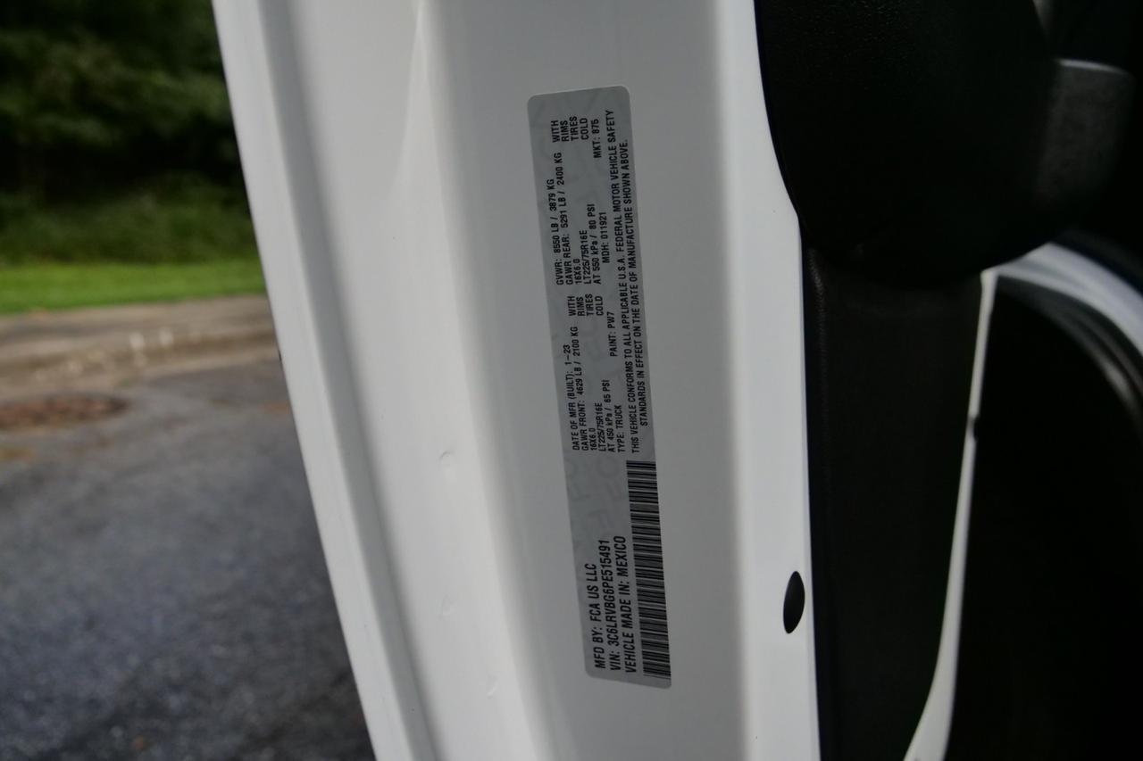 2023 Ram ProMaster 1500 Cargo Van / High Roof / Conversion Ready / Solar! Lincolnton NC