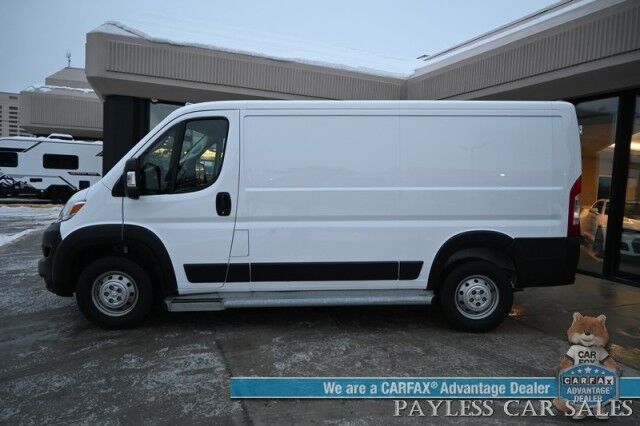 2023 Ram ProMaster 2500 / 3.6L V6 / Premium Cloth Seats / Power Mirrors, Windows, & Locks / Apple CarPlay & Android Auto / Back Up Camera / Keyless Entry & Start / Cruise Control / Bulk Head / Side Steps / 1-Owner Anchorage AK 2023 Ram ProMaster 2500 / 3.6L V6 / Premium Cloth Seats / Power Mirrors, Windows, & Locks / Apple CarPlay & Android Auto / Back Up Camera / Keyless Entry & Start / Cruise Control / Bulk Head / Side Steps / 1-Owner Anchorage AK
