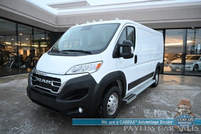 2023 Ram ProMaster 2500 / 3.6L V6 / Premium Cloth Seats / Power Mirrors, Windows, & Locks / Apple CarPlay & Android Auto / Back Up Camera / Keyless Entry & Start / Cruise Control / Bulk Head / Side Steps / 1-Owner Anchorage AK 2023 Ram ProMaster 2500 / 3.6L V6 / Premium Cloth Seats / Power Mirrors, Windows, & Locks / Apple CarPlay & Android Auto / Back Up Camera / Keyless Entry & Start / Cruise Control / Bulk Head / Side Steps / 1-Owner Anchorage AK